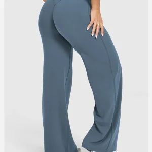 Sports straight-leg pants for women without embarrassment wide-leg pants yoga breathable fitness clothing versatile casual pants